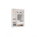 Ver imagem 4 de Guarda Roupa Belize 3 Portas 1 Gaveta Branco Camas Fênix Cor:branco