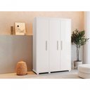 Ver imagem 3 de Guarda Roupa Belize 3 Portas 1 Gaveta Branco Camas Fênix Cor:branco