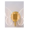 Arandela Borboleta Dourada Cabeceira Corredor Quarto 3 Luzes Parede Bivolt - 4