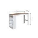 Ver imagem 4 de Mesa Bancada Gourmet 135cm para 4 Lugares Branco Montana