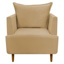 Ver imagem 2 de Kit 2 Poltronas Decorativa para Sala Recepção Escritório Consultório Reforçada Eliza Tecido Suede