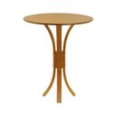 Ver imagem 1 de Mesa Bistrô Valencia Madeira Maciça e Tampo Redondo - Amêndoa - Tampo Ø80 Laminado Cinamomo