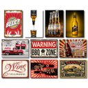 Ver imagem 1 de Kit Placas Decorativas Drinks Bebidas Bar Mdf - 10 Placas