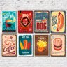 Kit Placas Decorativas Hot Dog Comidas Lanches Mdf - 8 Placas - 3