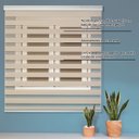 Ver imagem 3 de Persiana Rolo Zebra Bando 1,20 X 2,20 Doubel Vision Bege Mescla