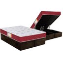 Ver imagem 2 de Cama Box Baú Casal: Colchão Espuma Castor D20 Sleep Max Duplo + Base CRC Suede Brown(138x188)
