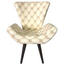 Ver imagem 2 de Poltrona Decorativa Elegance Bege Capitonê