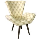 Ver imagem 1 de Poltrona Decorativa Elegance Bege Capitonê