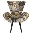 Ver imagem 2 de Poltrona Decorativa Elegance Retrô Cars Bege