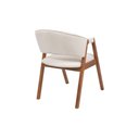Ver imagem 2 de Cadeira de Jantar Estofada Elysia Conforto Anatômico Madeira Maciça:linho Off White