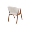 Cadeira de Jantar Estofada Elysia Conforto Anatômico Madeira Maciça:linho Off White - 2