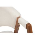 Ver imagem 6 de Cadeira de Jantar Estofada Elysia Conforto Anatômico Madeira Maciça:linho Off White