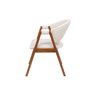 Cadeira de Jantar Estofada Elysia Conforto Anatômico Madeira Maciça:linho Off White - 4