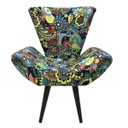 Ver imagem 3 de Poltrona e Puff Elegance Pé Palito Romero Britto Ii