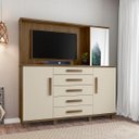 Ver imagem 4 de Cômoda Bancada com Espelho Estrela Freijo com Offwhite