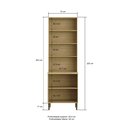 Ver imagem 3 de Armário Paneleiro e Cristaleira 4 Portas com Vidro Capadócia MDF Casamia
