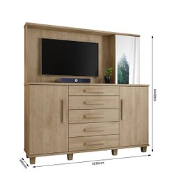 Cômoda Bancada com Espelho Estrela Niagara - 2 Cômoda Bancada com Espelho Estrela Niagara - 2