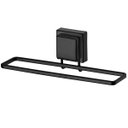 Ver imagem 1 de Toalheiro de Lavabo 25CM com Ventosa Preto Fosco Future