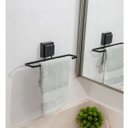 Ver imagem 2 de Toalheiro de Lavabo 25CM com Ventosa Preto Fosco Future