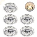 Ver imagem 7 de Kit 5 Spot Pastilhas de Cristal Embutido Redondo Sala Corredor Ac972