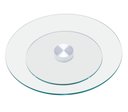 Ver imagem 1 de Prato Giratório de Mesa Vidro/alumínio/vidro - Diametro:80