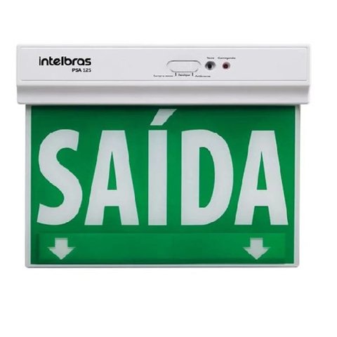 Placa Sinalização Led Saida PSA125 Face Unica Intelbras