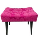 Ver imagem 2 de Puff Capitonê Luxo Jacquard Pink Medalhão