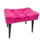 Ver imagem 1 de Puff Capitonê Luxo Jacquard Pink Medalhão