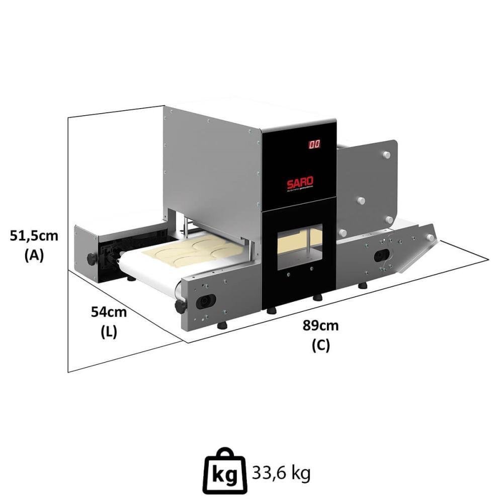 Máquina Fechador de Massas Saro Automático Fm Inox Bivolt 110/220 V - 3