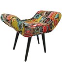 Ver imagem 1 de Puff Decorativo Elegance Jacquard Retro Cars
