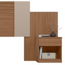 Ver imagem 3 de Cabeceira Casal Araguaia Extensível Ripada Carvalho/fendi - Moval