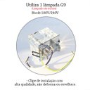 Ver imagem 4 de Kit 10 Spot Quadrado Embutir Cristal K9 Gesso Sala Ac974