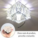 Ver imagem 6 de Kit 10 Spot Quadrado Embutir Cristal K9 Gesso Sala Ac974