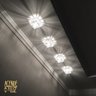 Kit 10 Spot Quadrado Embutir Cristal K9 Gesso Sala Ac974 - 9