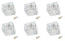 Ver imagem 1 de Kit 6 Spot Cristal de Embutir Banheiro Sala Ac974 + Led Branco Quente 3w