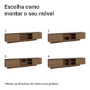 Ver imagem 7 de Rack Suspenso para TV até 80 Polegadas 218 cm 2 Portas Rustic Stella Madesa