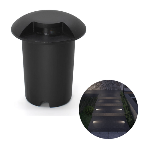 Embutido de Solo Preto 1 Facho Led 1w 3000k Redondo Acl79