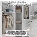 Ver imagem 5 de Quarto Modulado Queen de Canto com Guarda-roupas Maleiro e Cabeceira Alpes Master Luciane Móveis