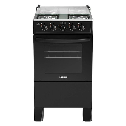 Fogão Itatiaia 4 Bocas Star Clean New Preto