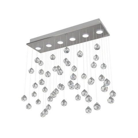 Lustre de Cristal Legitimo Aleatório 62X20cm Sala de estar Mesa Jantar Living L305