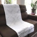 Ver imagem 1 de Manta de Sofá Jacquard Luxo Prata 190x140