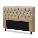 Ver imagem 1 de Cabeceira Cama Box Solteiro 90cm Eloá Estofada Suede