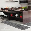 Ver imagem 3 de Passadeira Artesão Preto com Bege 47cm x 140cm