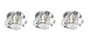 Ver imagem 1 de Kit 3 Spot Cristal Embutir 8cm Gesso Lavabo Sala Ac661