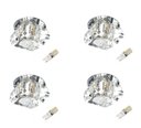 Ver imagem 1 de Kit 4 Un. Spot Embutir Cristal 8cm Quarto Sala Ac661 + LED 3W Branco Frio