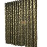 Cortina Jacquard Blackout Dourada com Preto 5,60M x 2,70M - 2