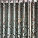 Ver imagem 1 de Cortina Jacquard Blackout Marrom com Verde 2,80M x 1.80M