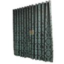 Ver imagem 2 de Cortina Jacquard Blackout Marrom com Verde 5,60M x 2,50M
