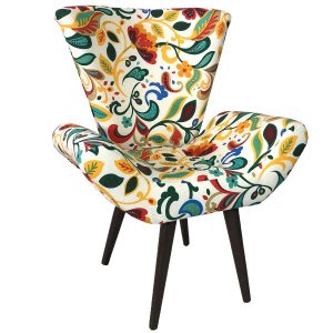 Poltrona Decorativa Elegance Floral Color