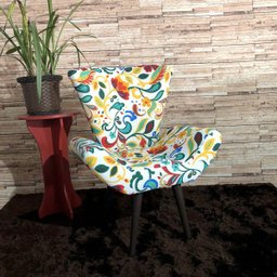 Poltrona Decorativa Elegance Floral Color - 3